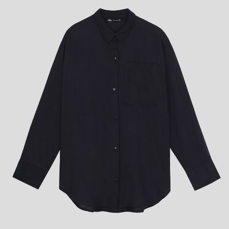 تصویر از شومیز نخ اسموکی زارا