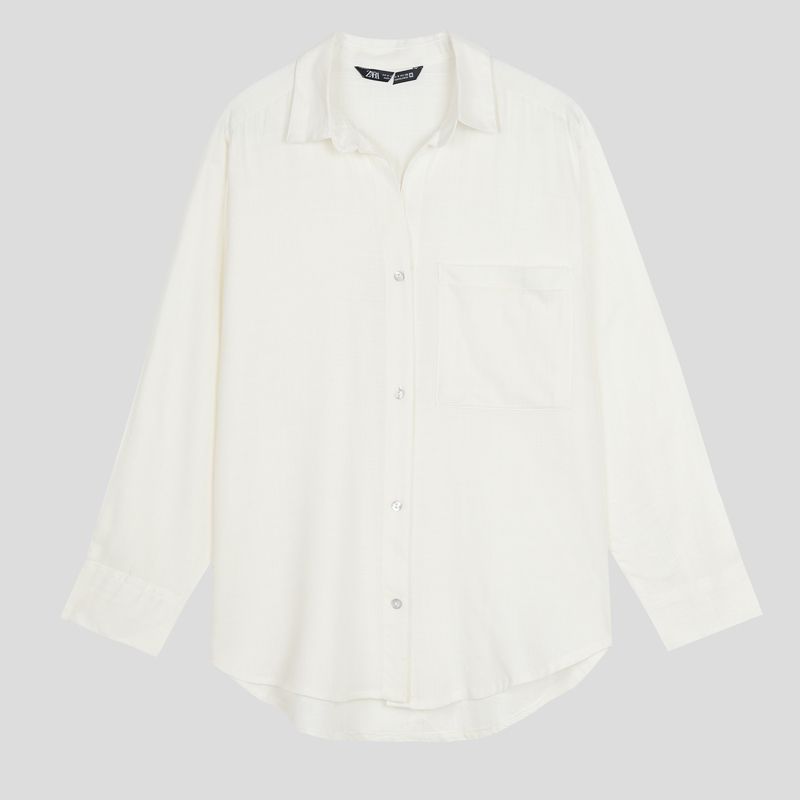 تصویر از شومیز نخ یقه هفت میلکی زارا