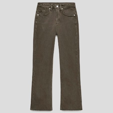 تصویر از شلوار جین فلر کراپ برونی زارا